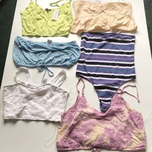 6 new large PacSun summer tops- Kendall Kylie, Lottie, me to we